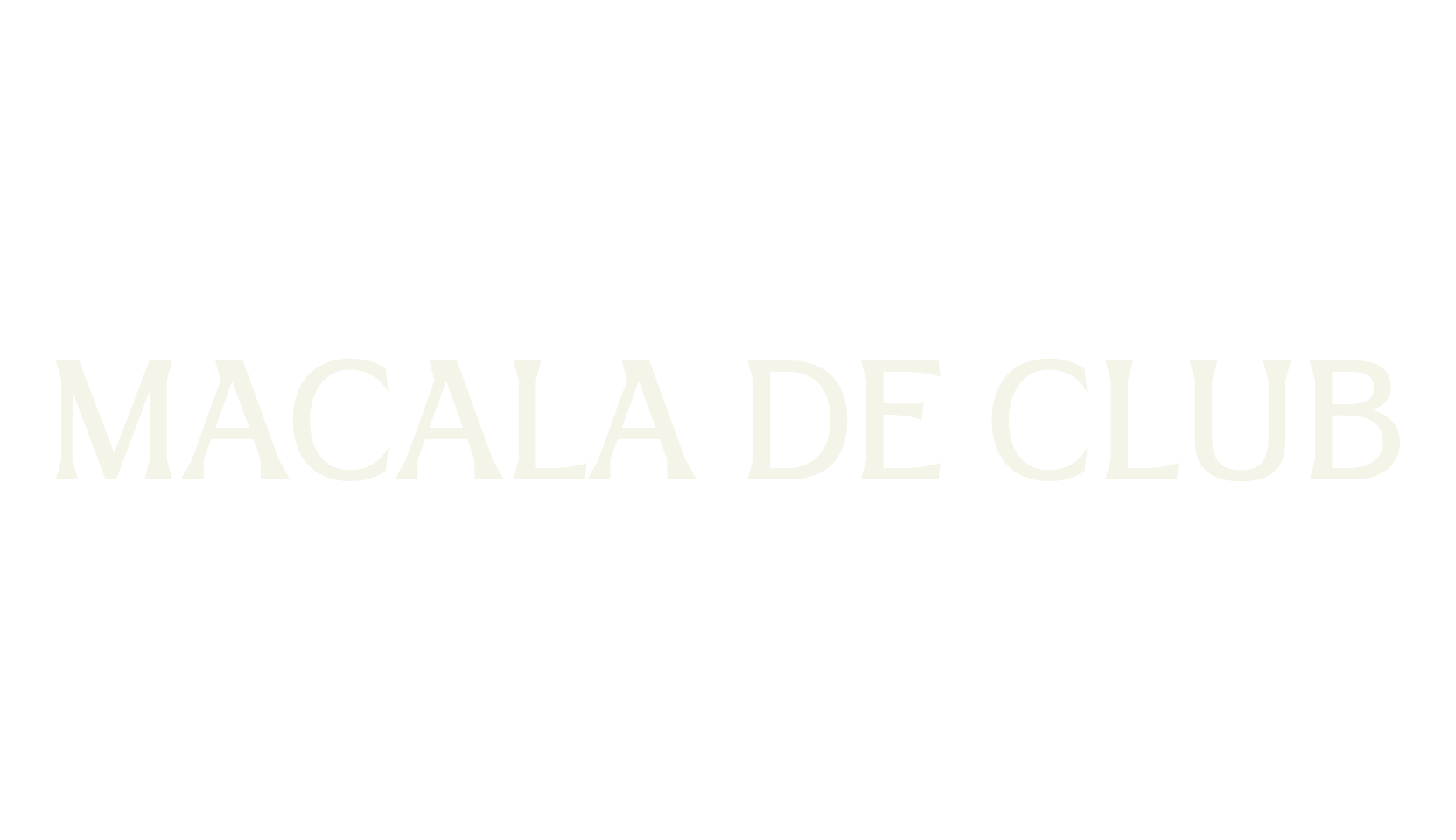 MACALA DE CLUB, calligraphy font preview