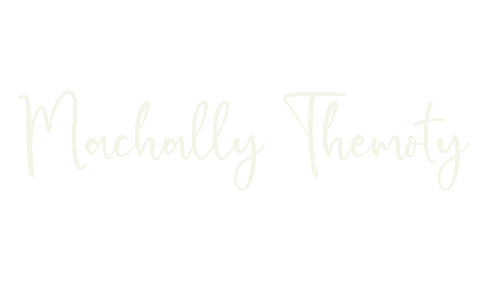 Machally Themoty, cursive font preview