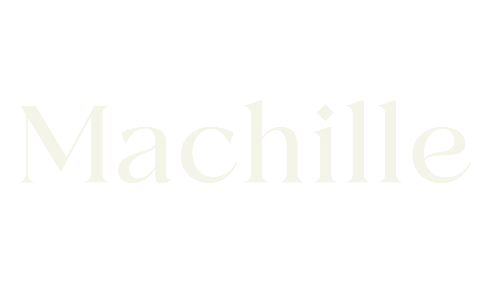 Machille, logo font preview