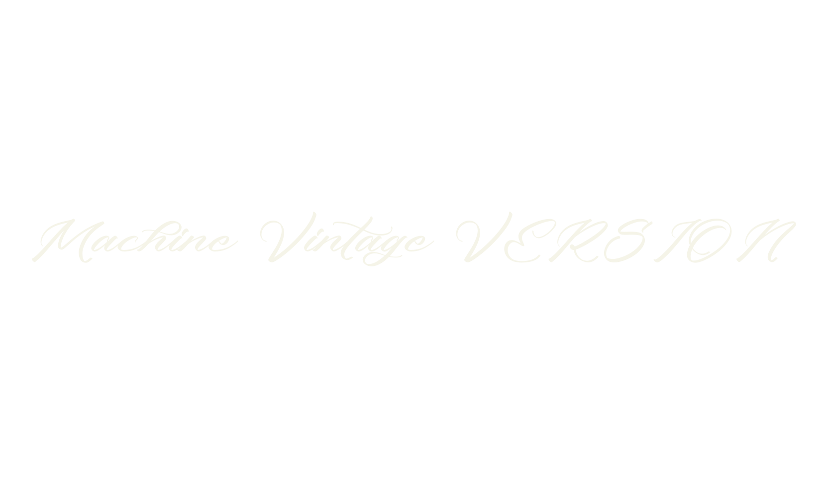 Machine Vintage VERSION, script font preview