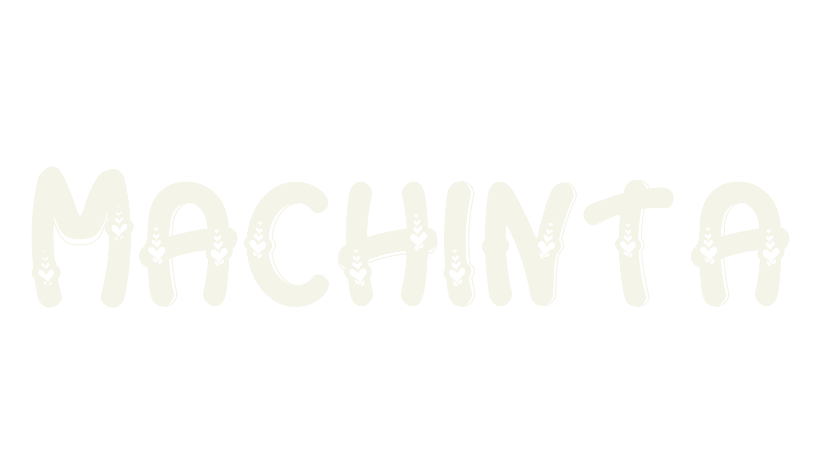 Machinta, cute font preview