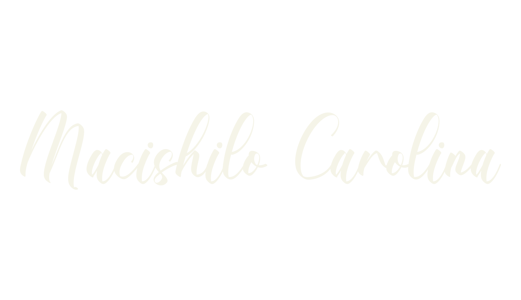 Macishilo Carolina, calligraphy font preview