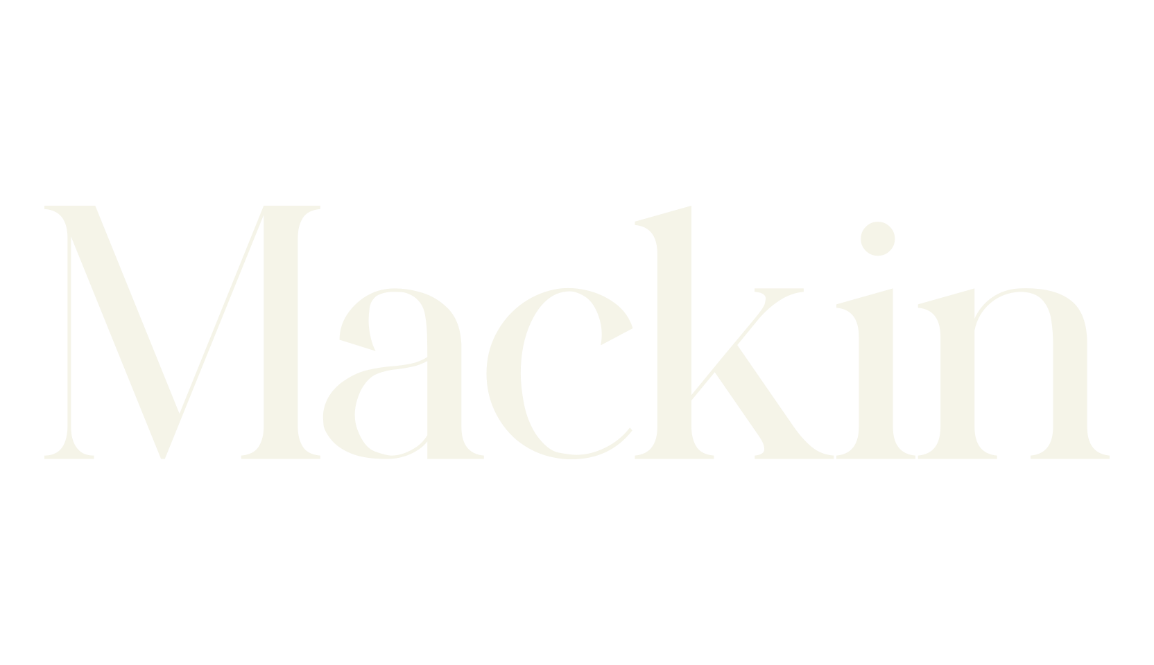 Mackin, modern font preview