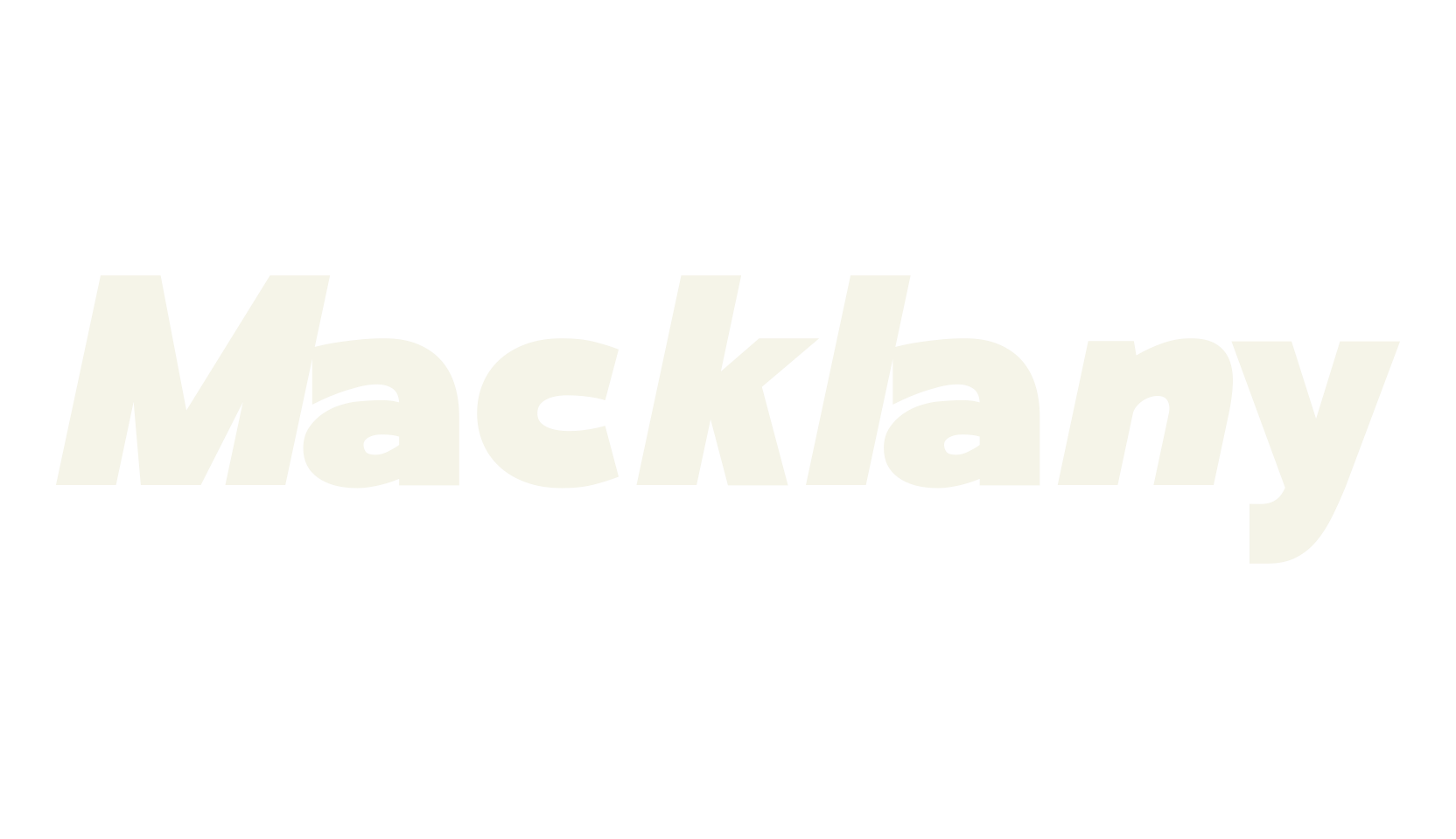 Macklany, futuristic font preview