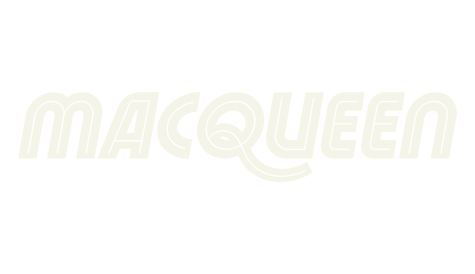 Macqueen, racing font preview