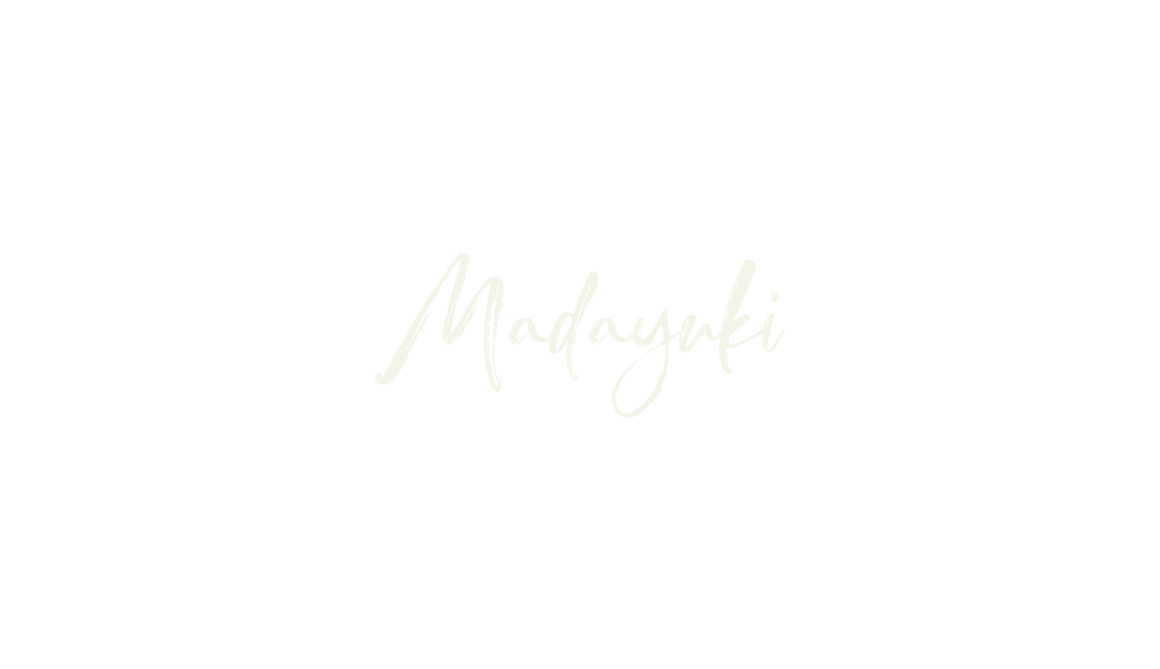 Madayuki, brush font preview