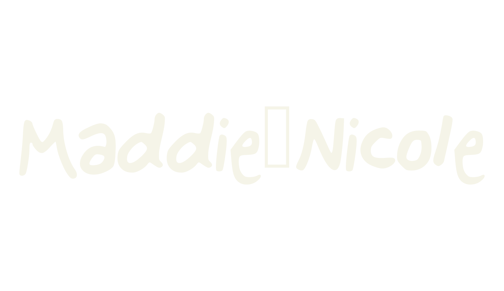Maddie_Nicole, bold font preview