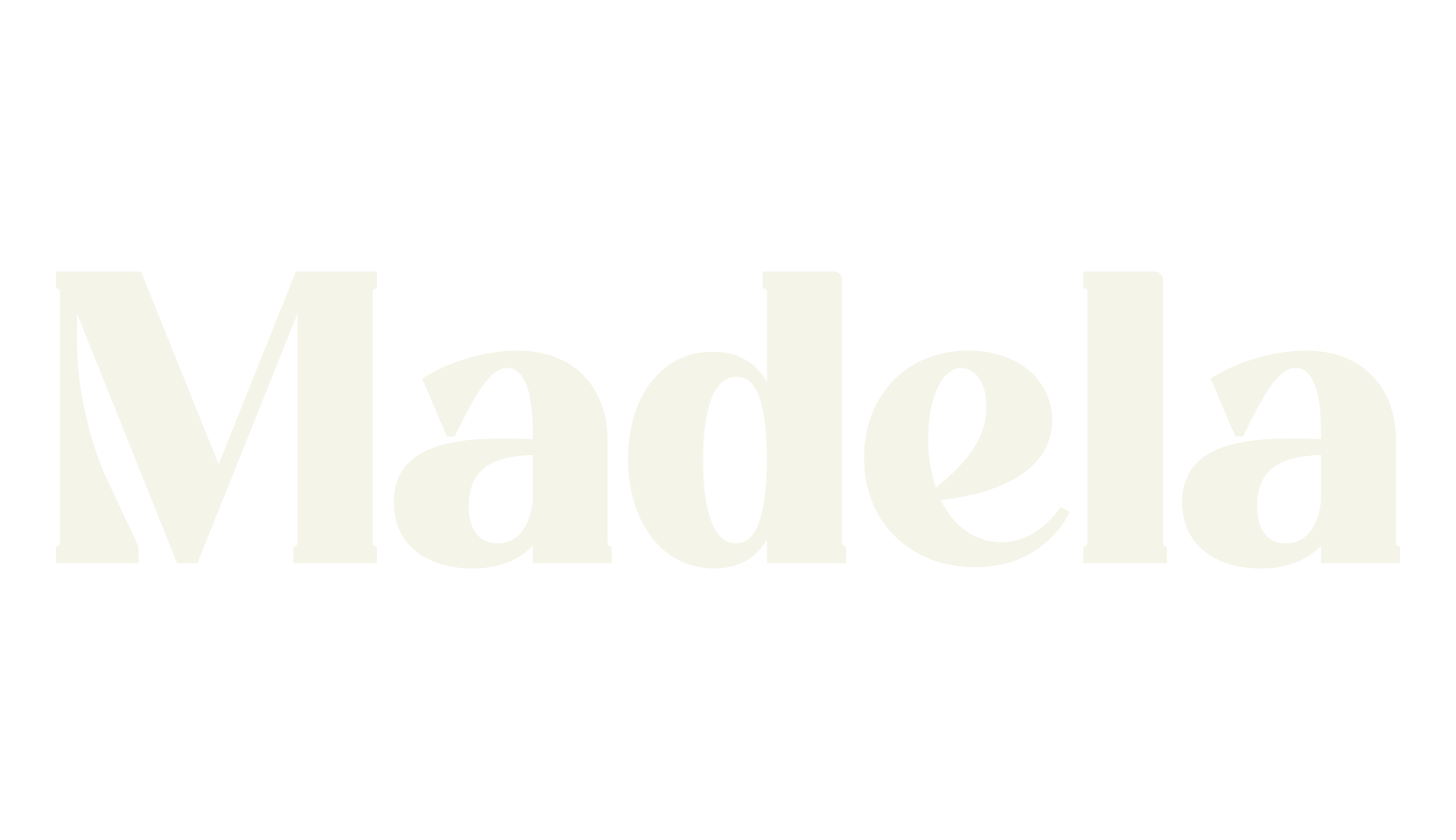 Madela, fancy font preview