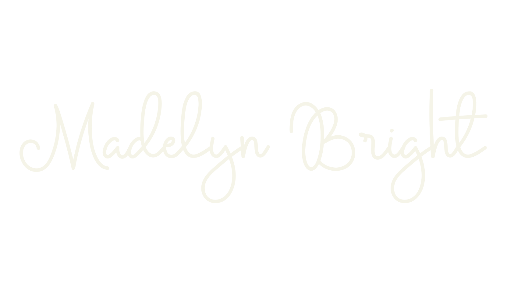 Madelyn Bright, curly font preview
