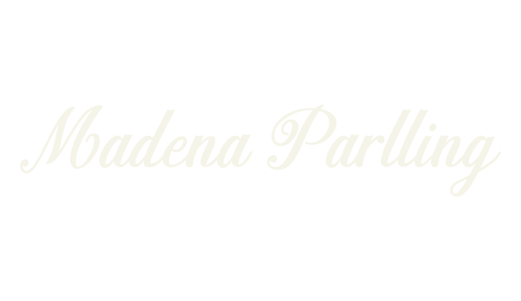 Madena Parlling, calligraphy font preview
