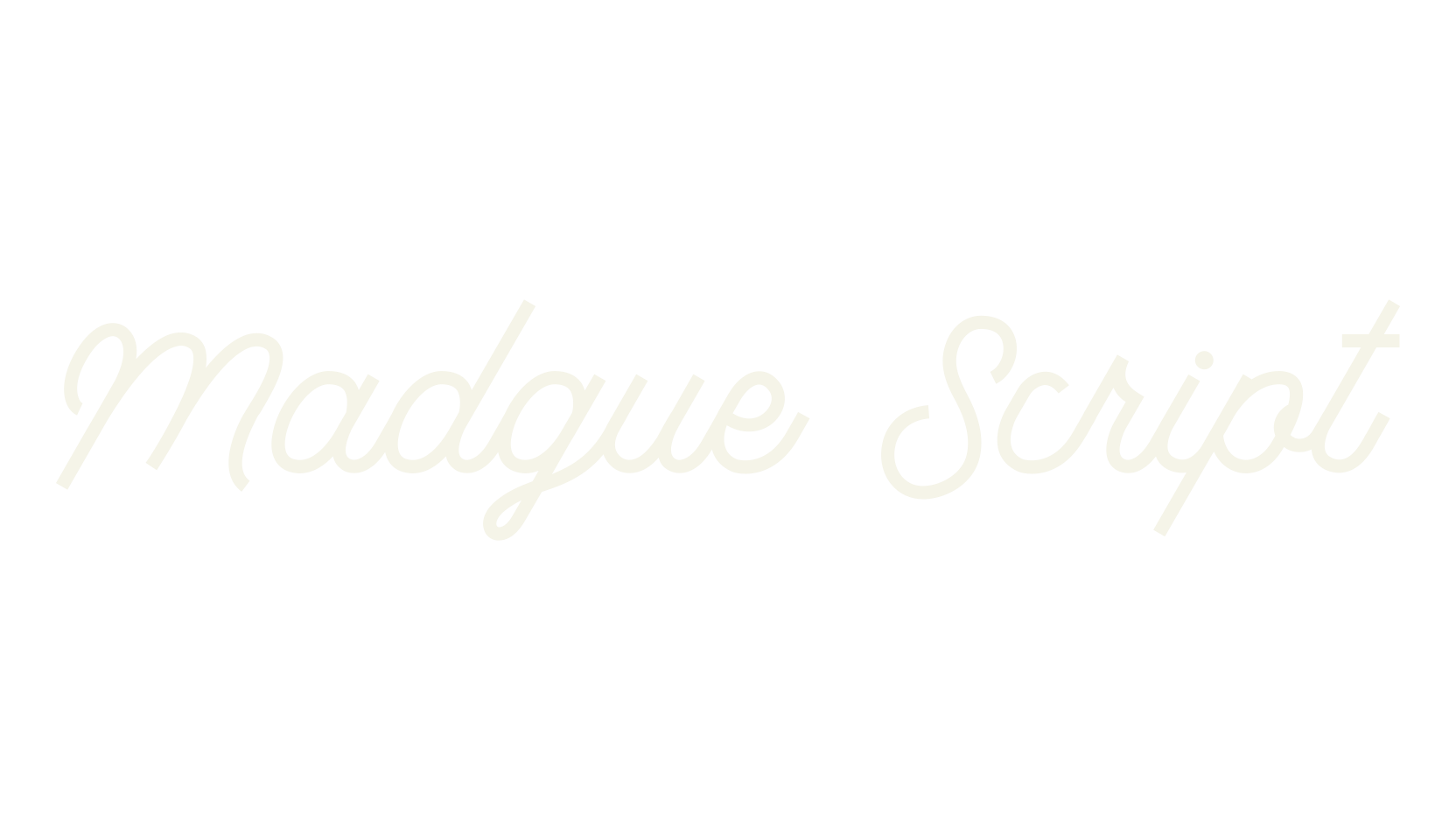 Madgue Script, thin font preview