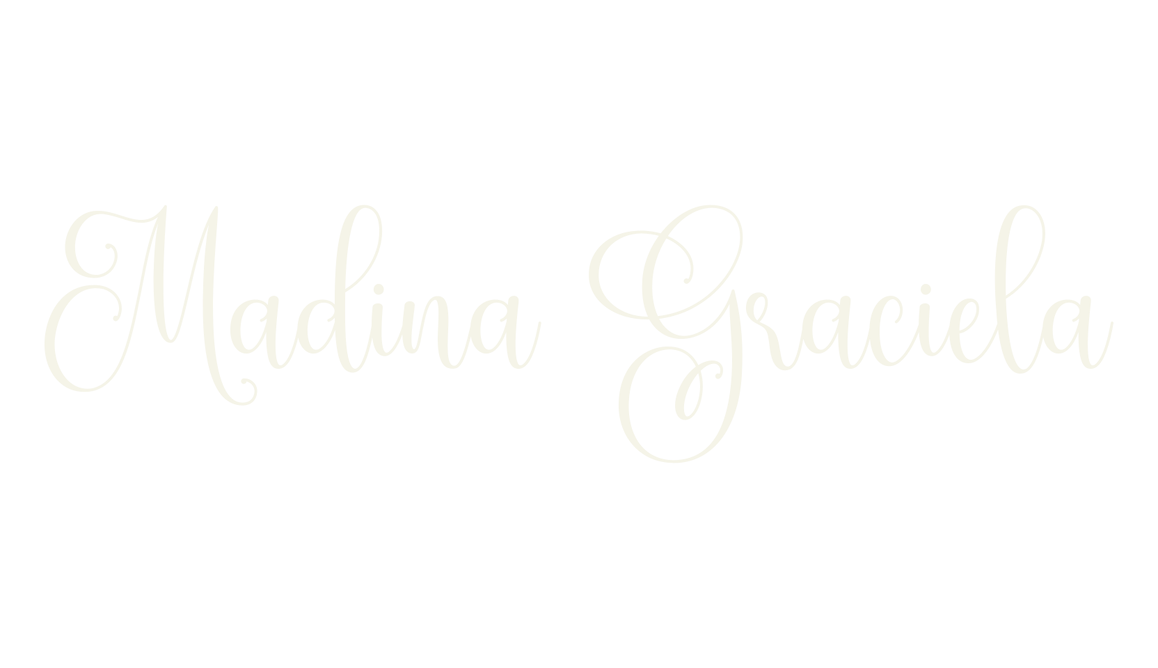 Madina Graciela, birthday font preview