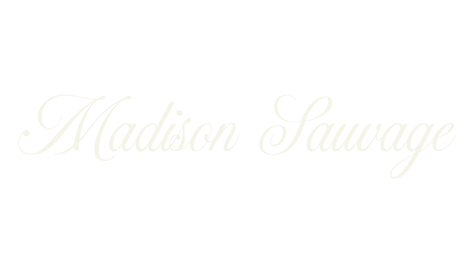Madison Sauvage, calligraphy font preview