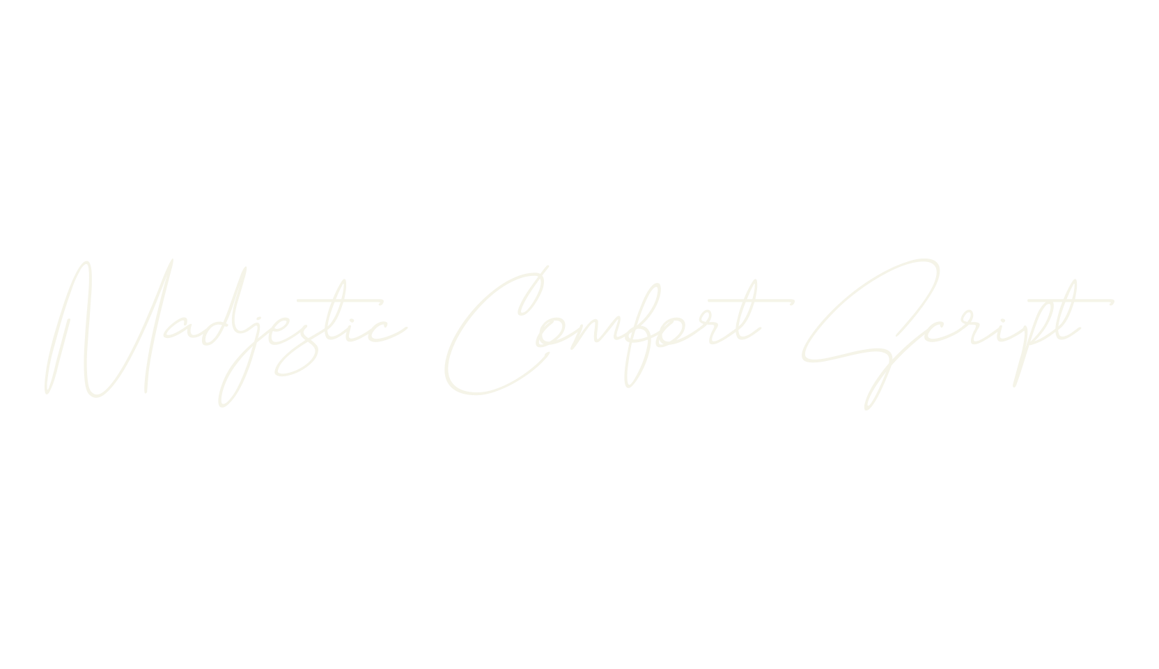 Madjestic Comfort Script, cursive font preview