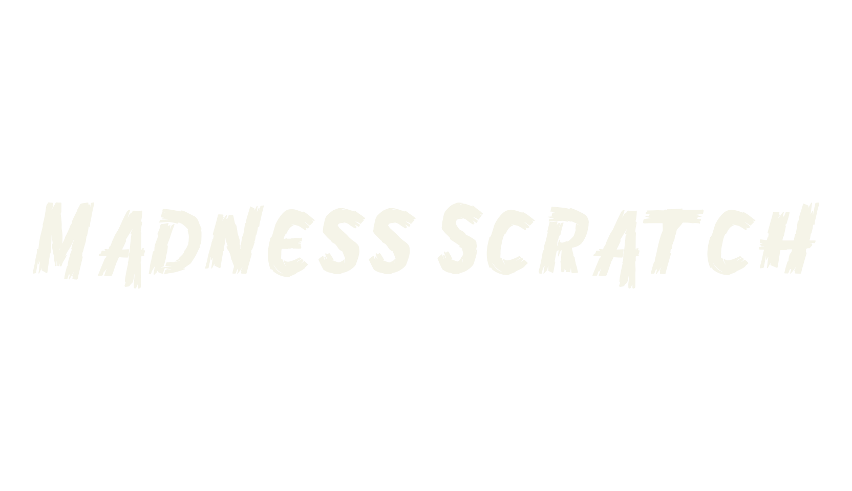 Madness Scratch, heavy metal font preview