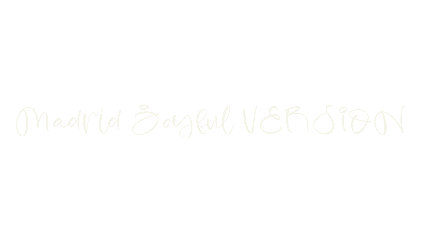 Madrid Joyful VERSION, script font preview