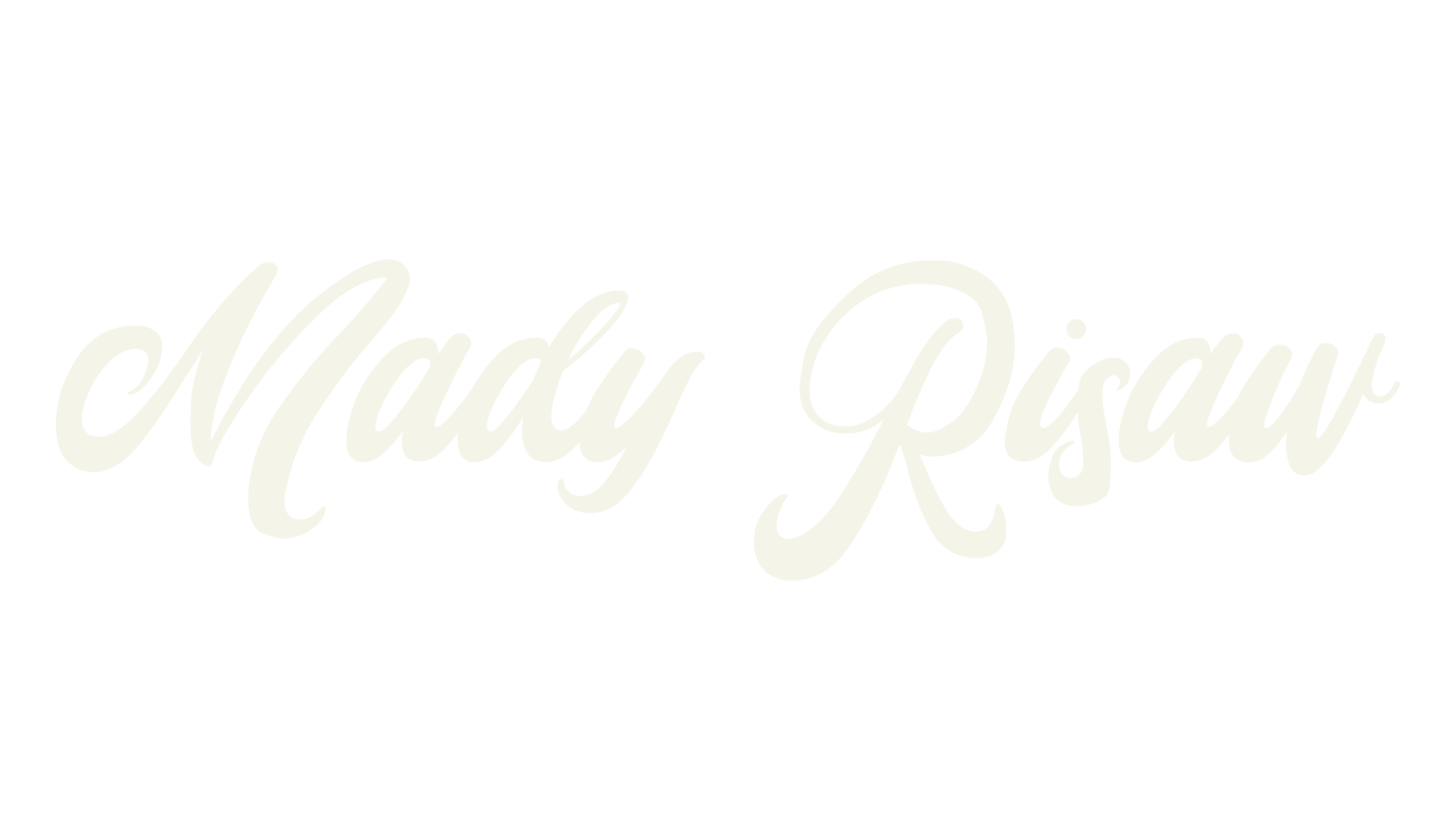 Mady Risaw, groovy font preview