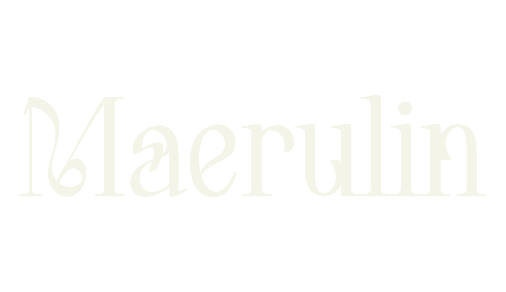 Maerulin, serif font preview
