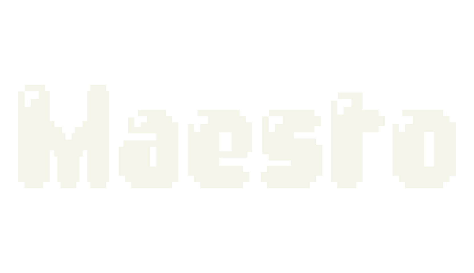 Maesto, pixel font preview