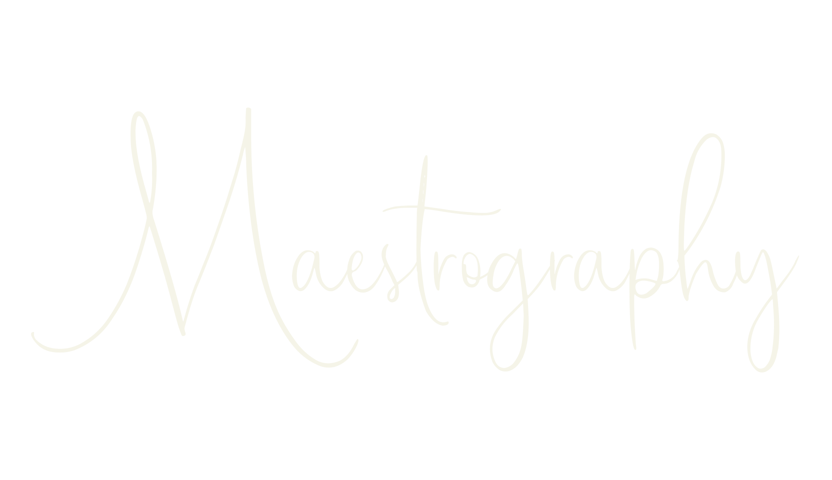 Maestrography, cursive font preview