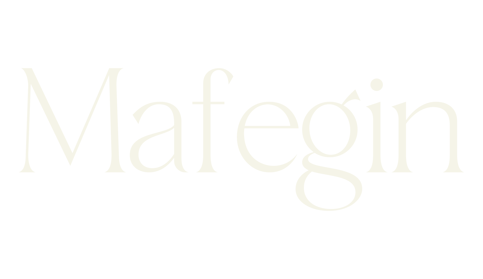 Mafegin, serif font preview