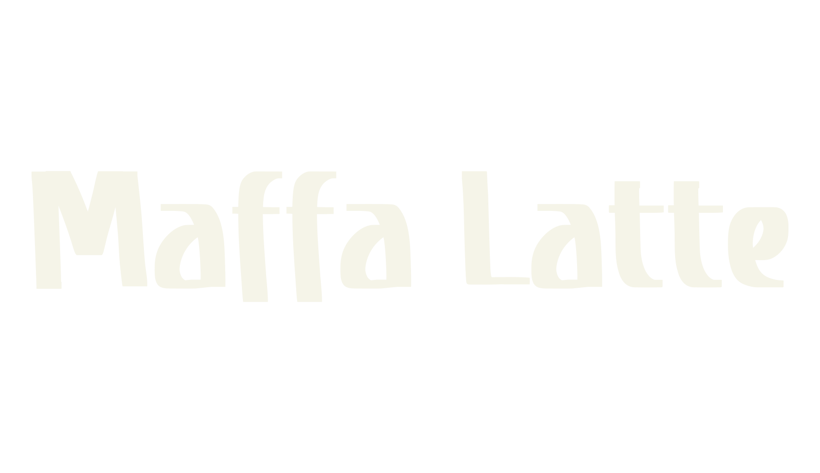 Maffa Latte, cool font preview