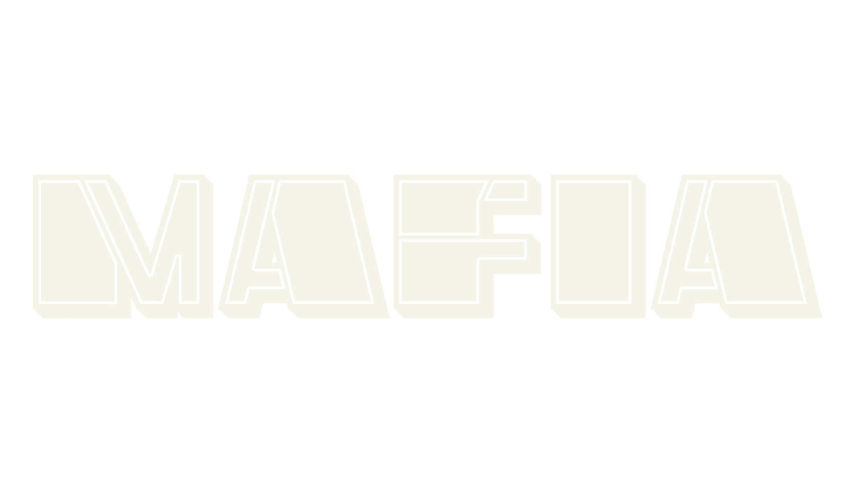 Mafia, 3d font preview