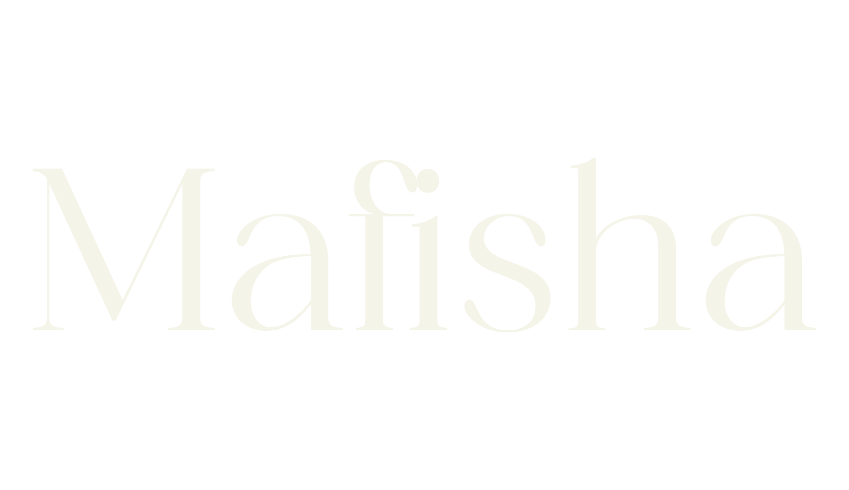 Mafisha, serif font preview