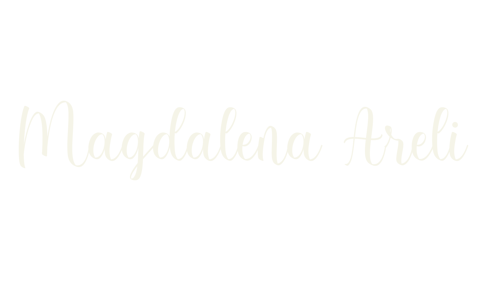 Magdalena Areli, calligraphy font preview