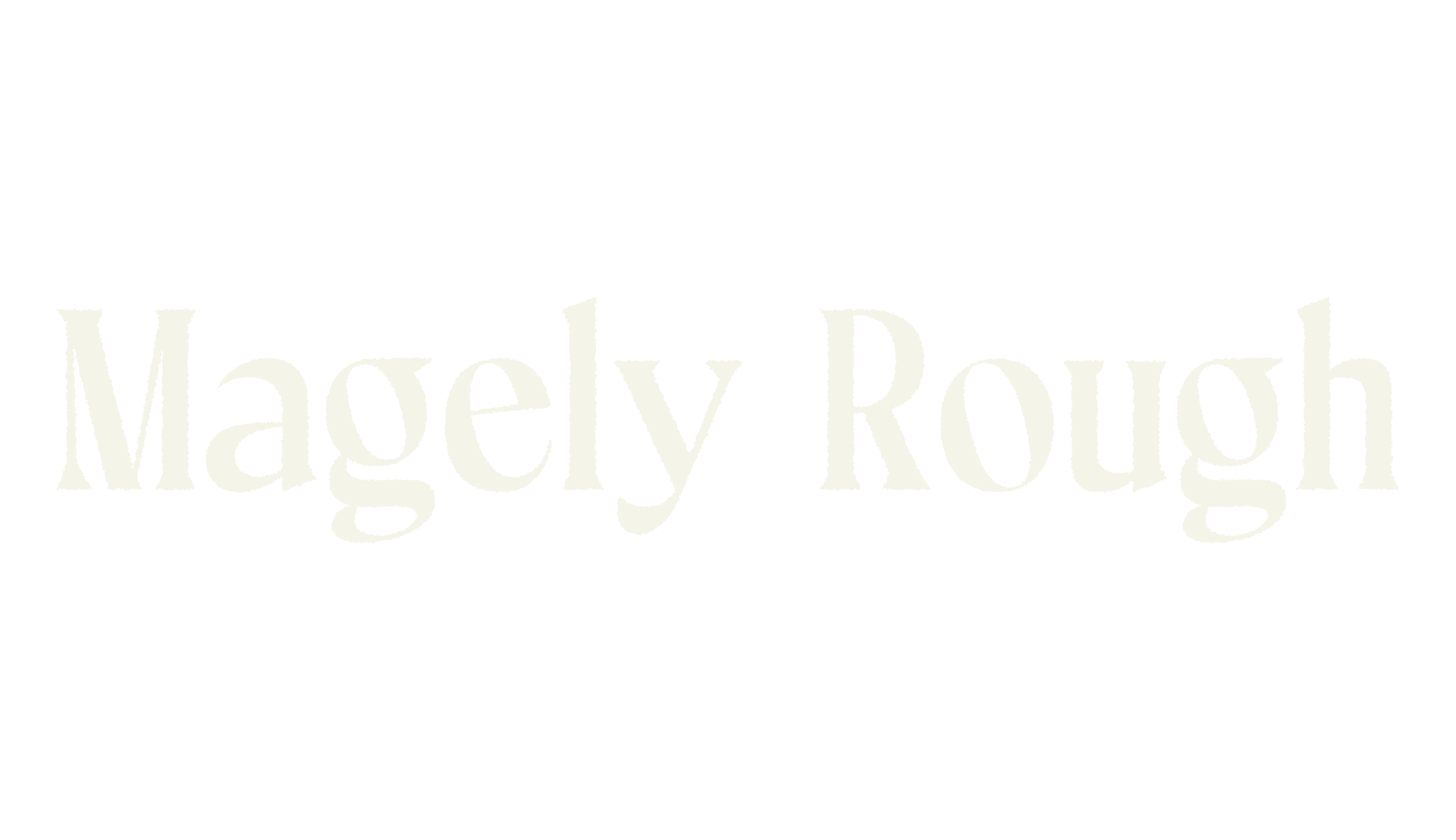 Magely Rough, rough font preview