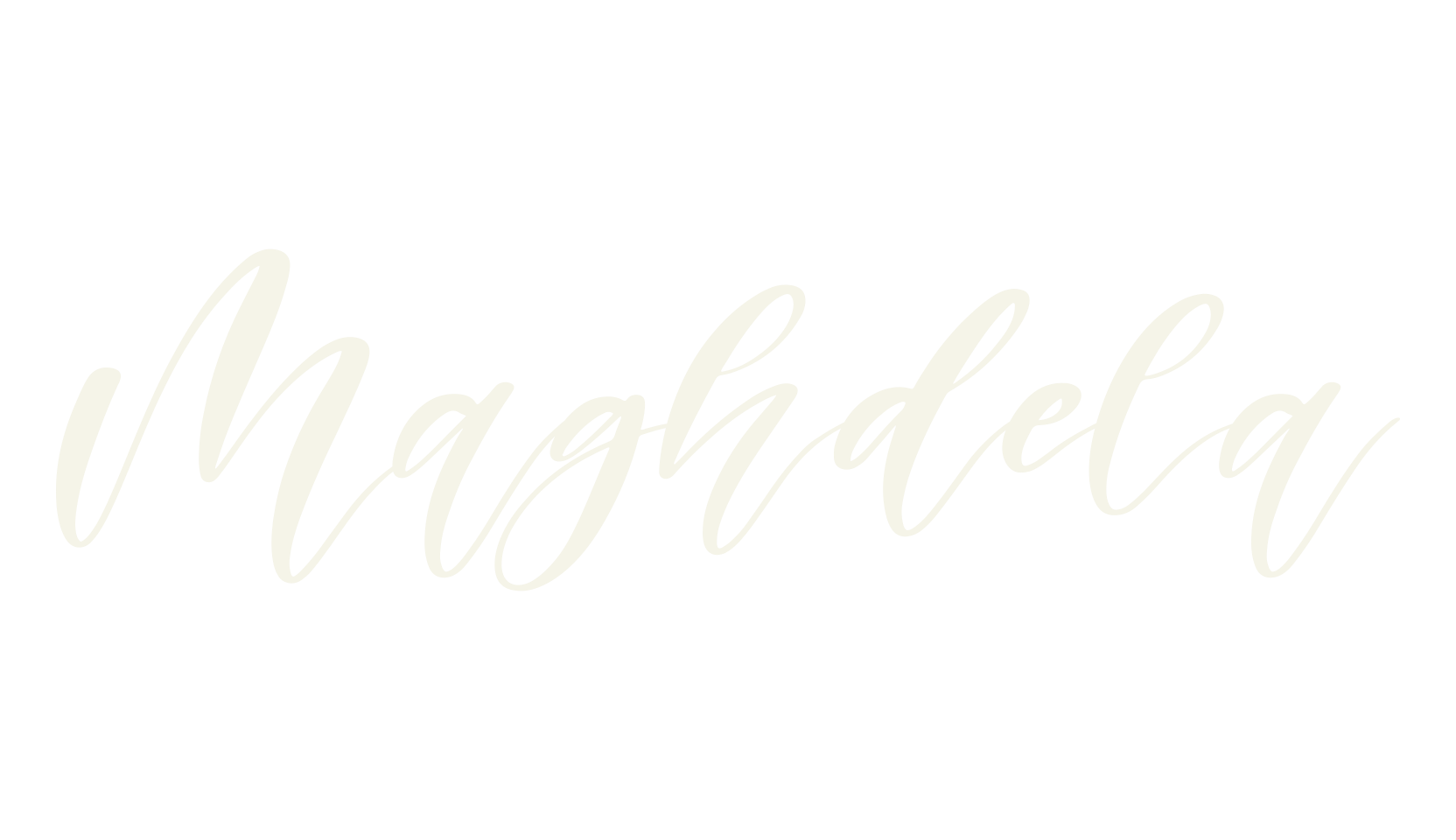Maghdela, script font preview