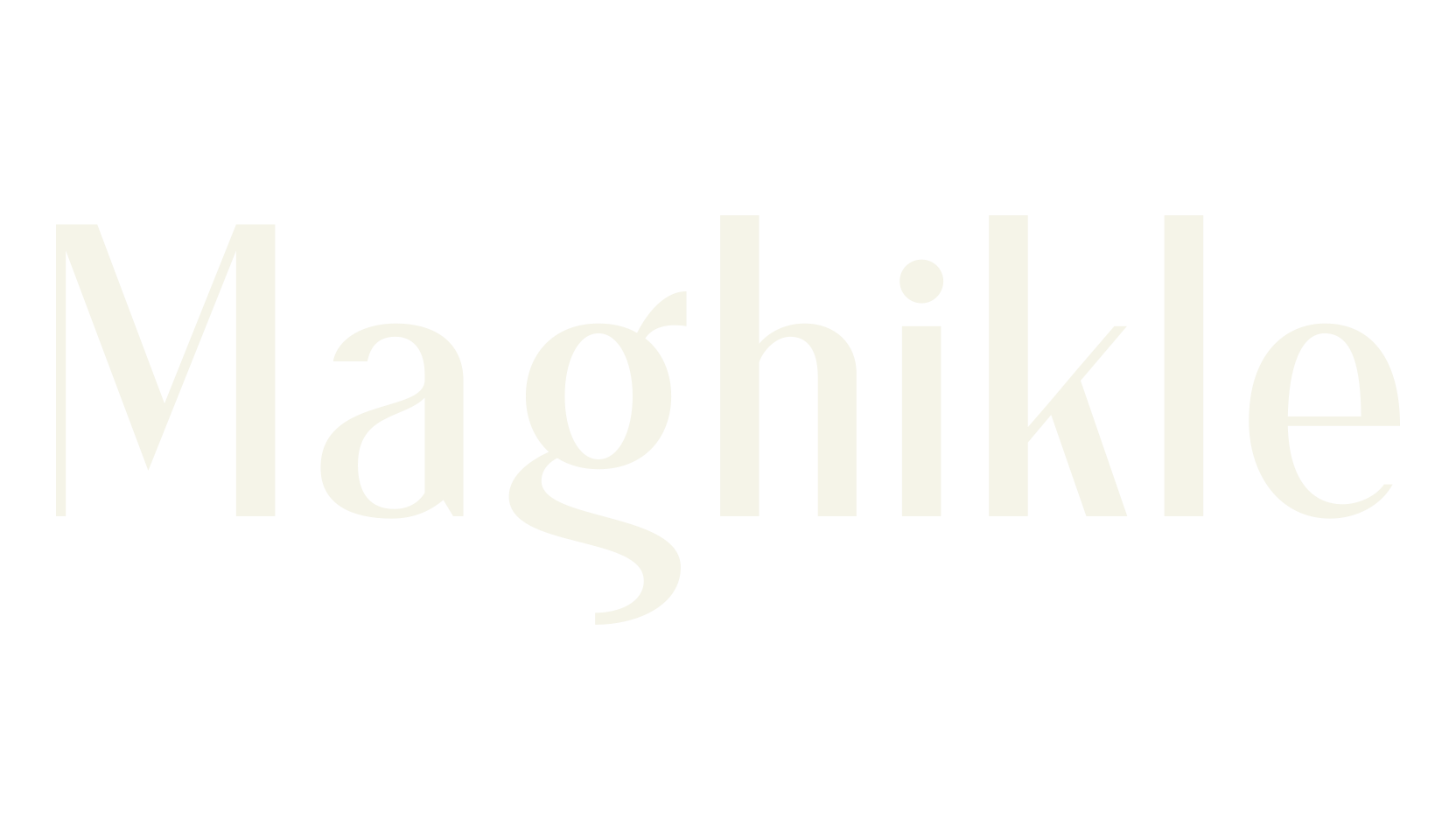 Maghikle, serif font preview
