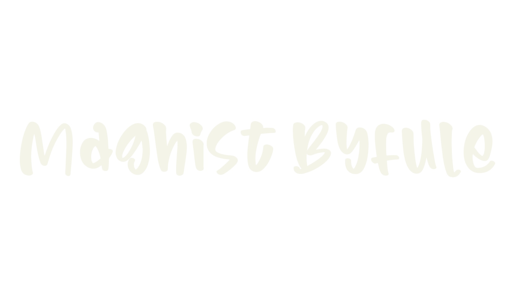 Maghist Byfule, script font preview