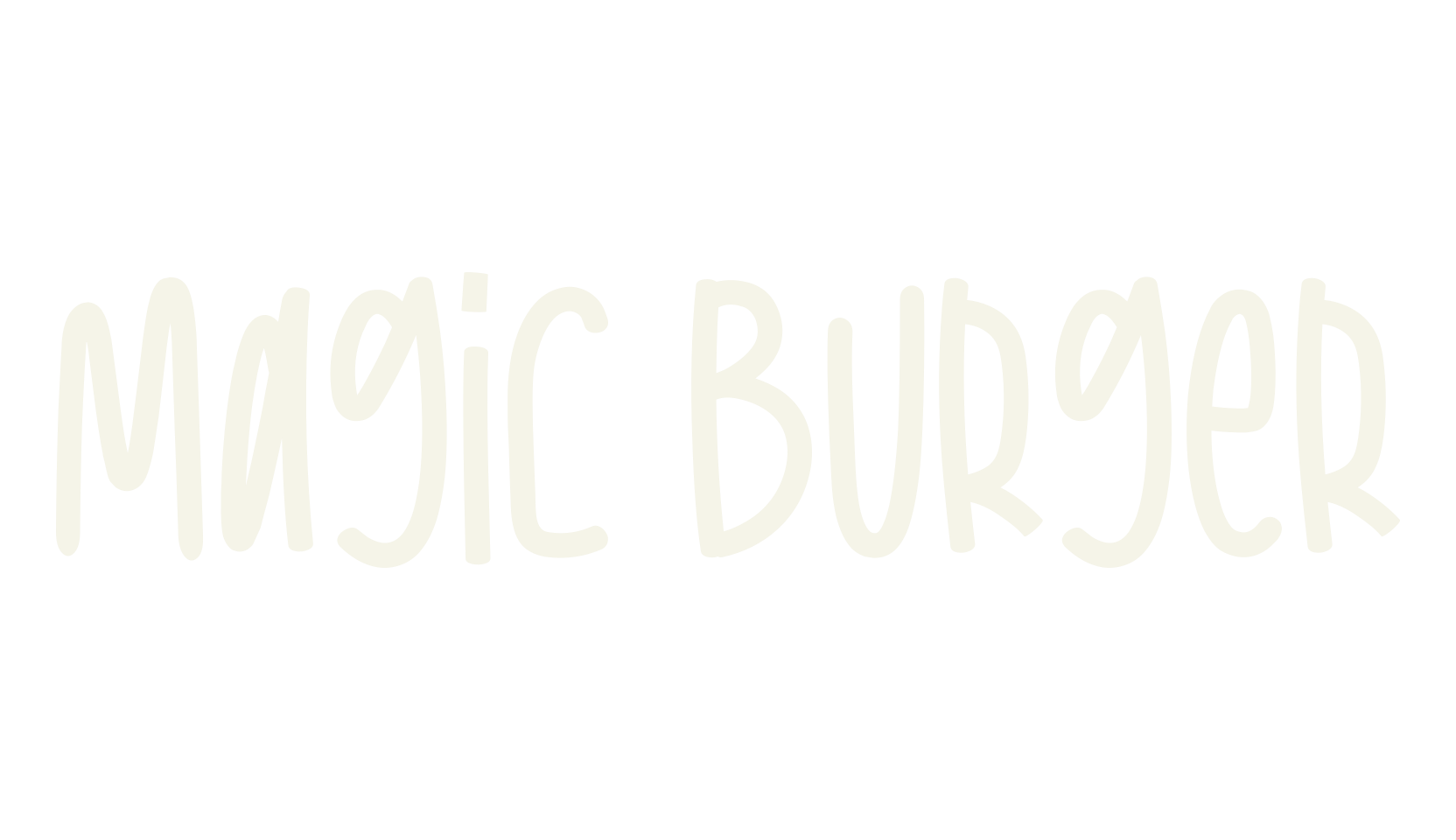 Magic Burger, handwriting font preview