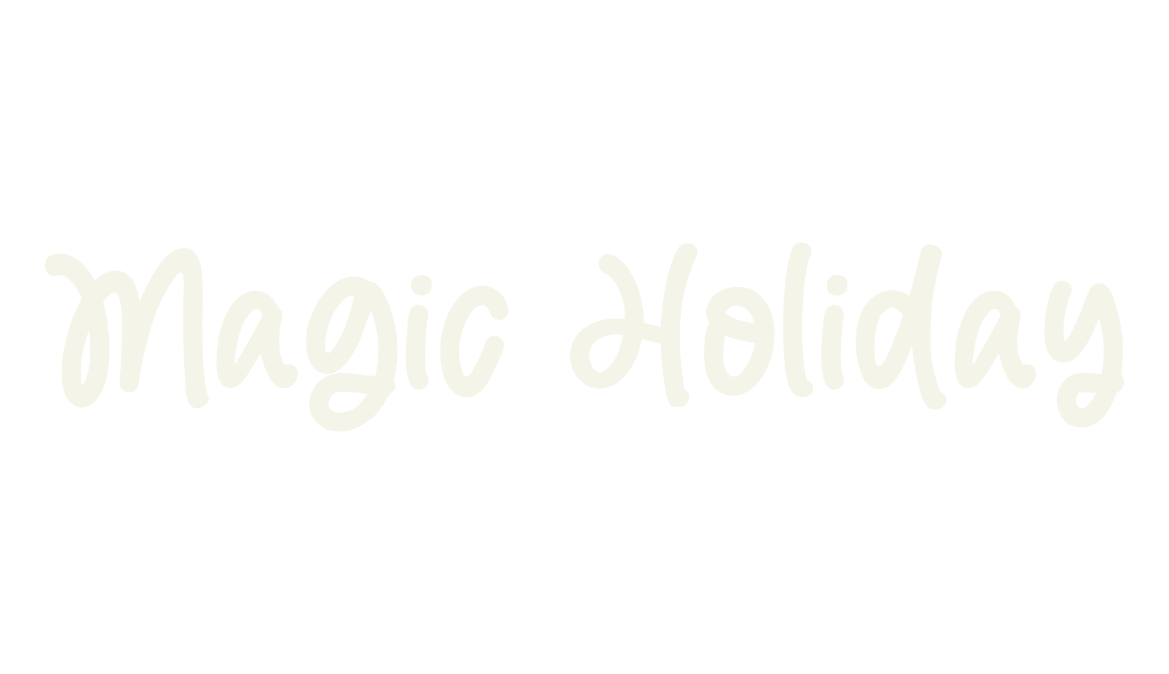Magic Holiday, fashion script font preview