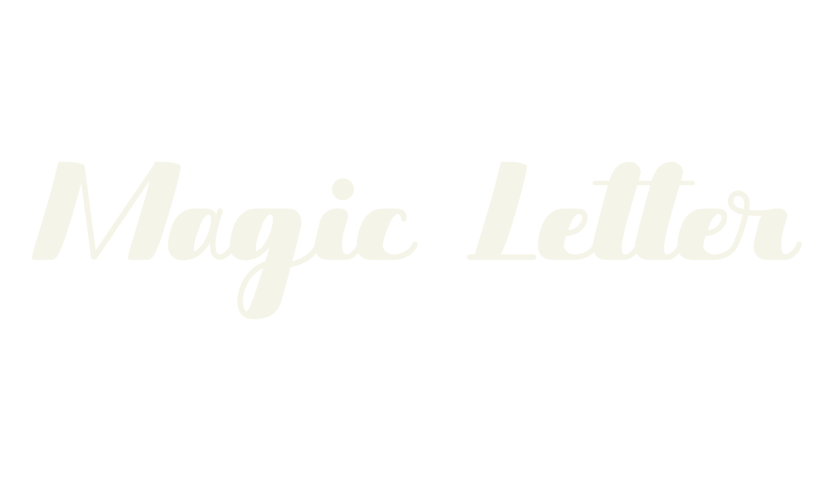 Magic Letter, fashion script font preview