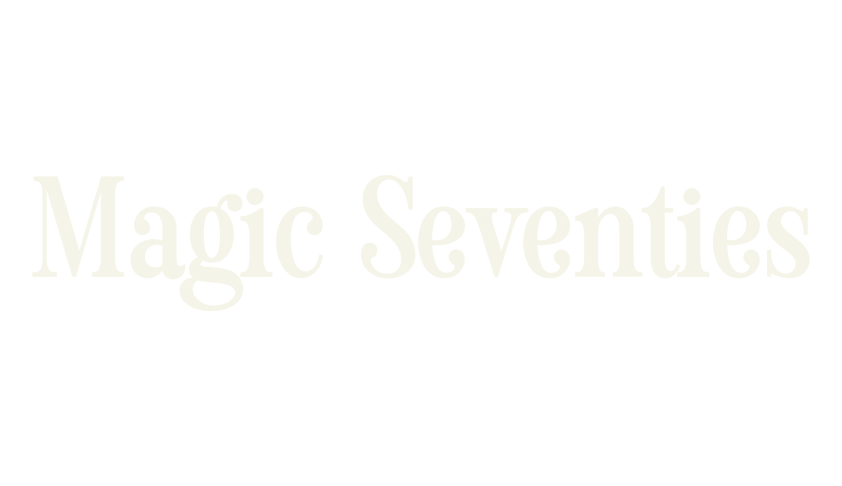Magic Seventies, cursive font preview