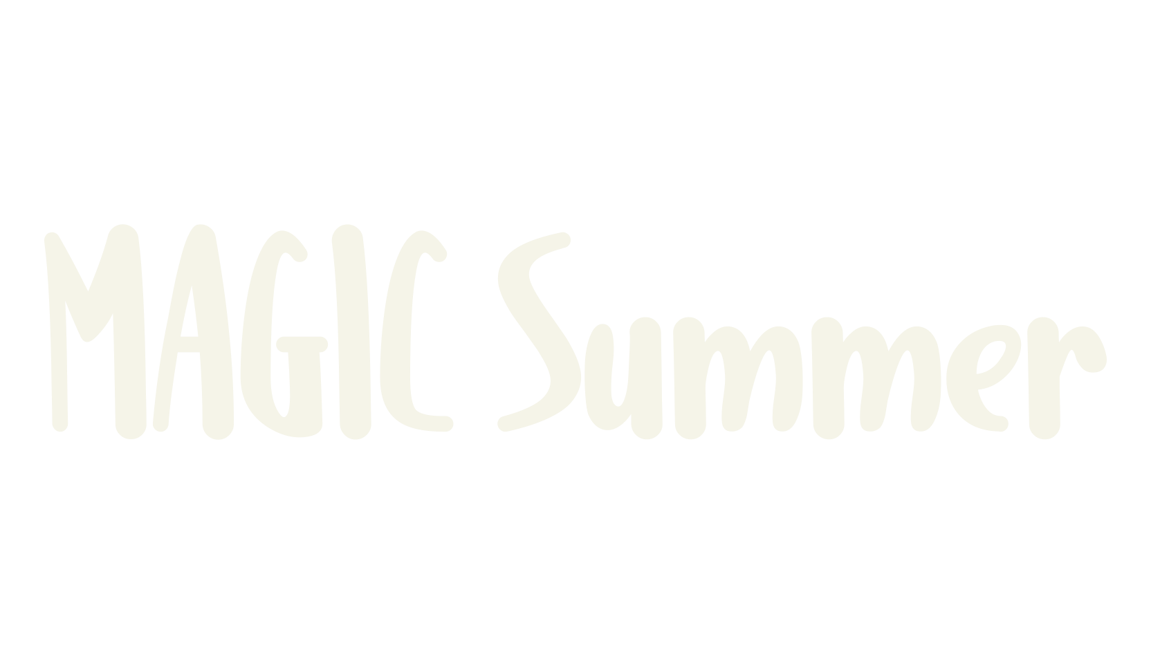 MAGIC Summer, cartoon font preview