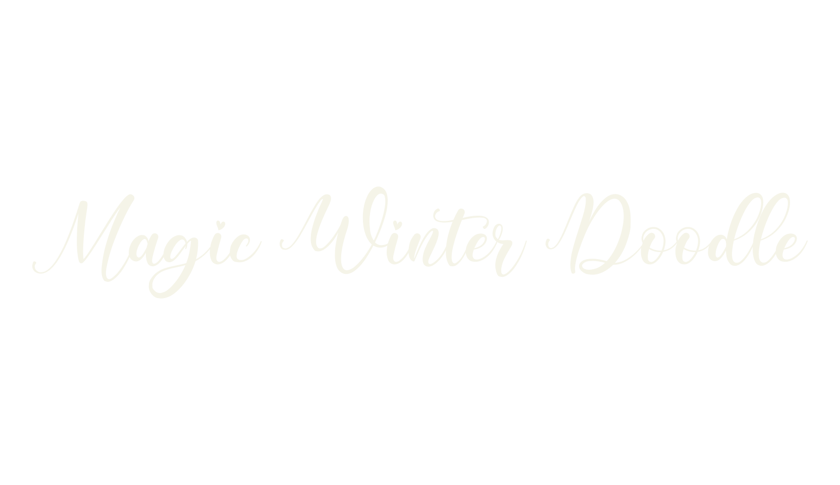 Magic Winter Doodle, calligraphy font preview