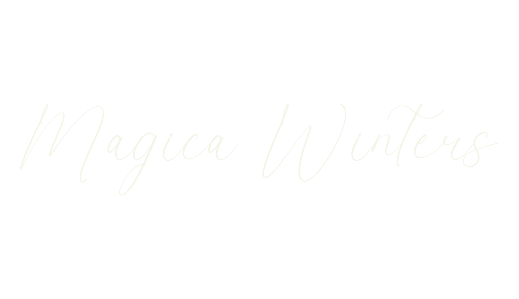 Magica Winters, script font preview