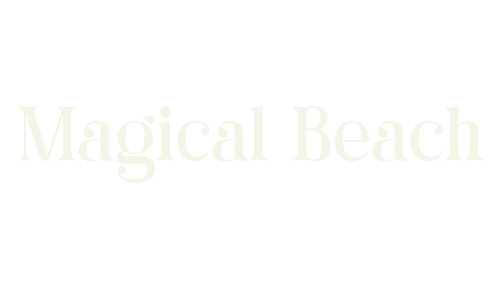 Magical Beach, techno font preview