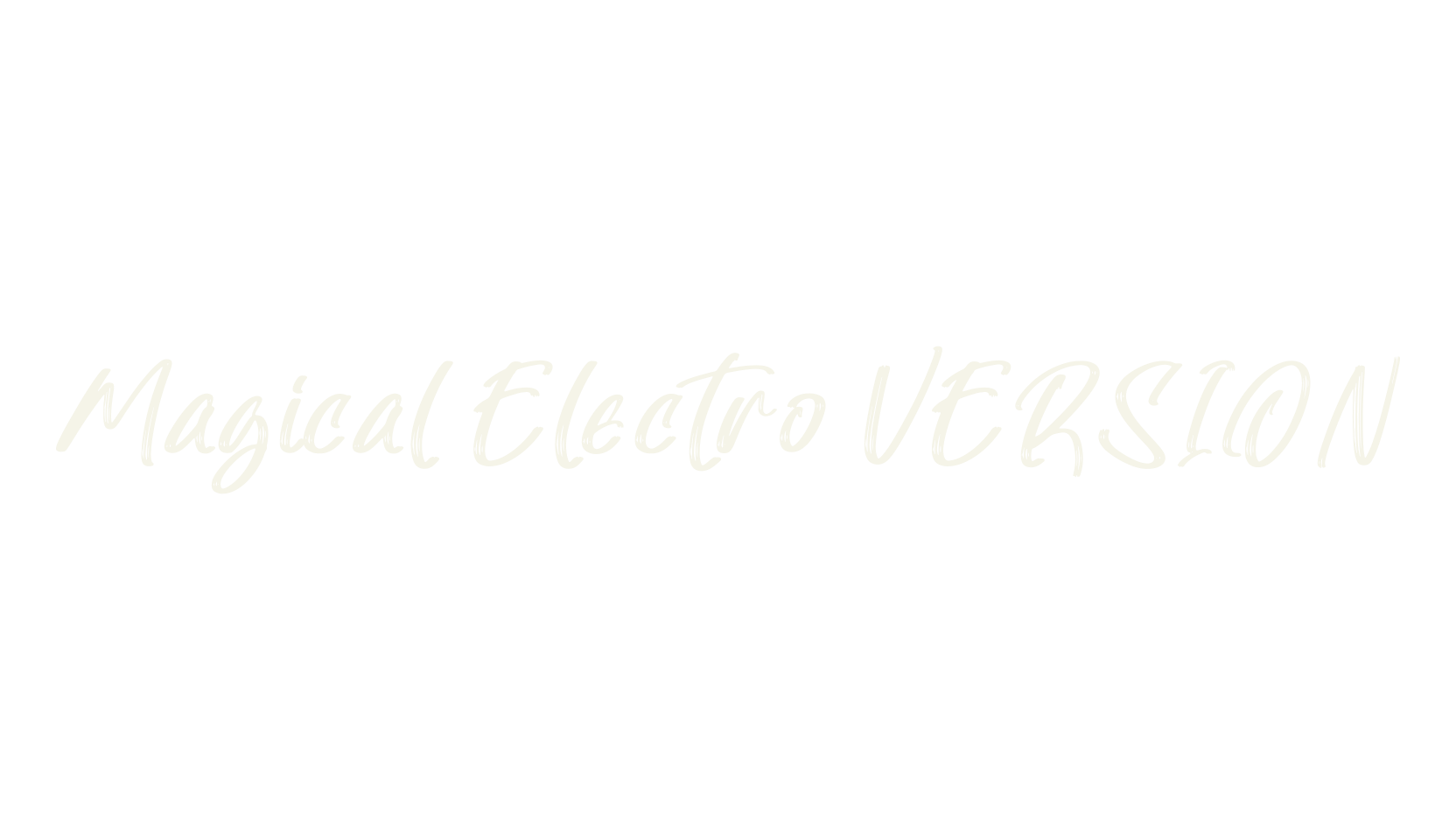 Magical Electro VERSION, script font preview