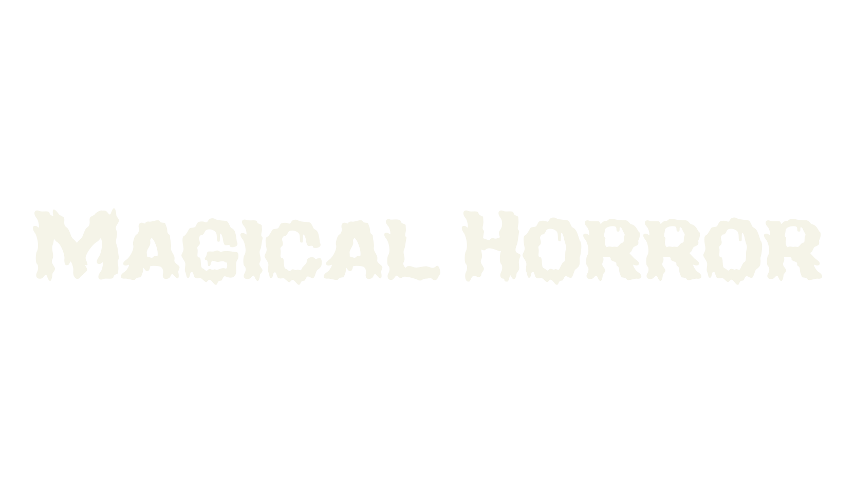 Magical Horror, fantasy font preview