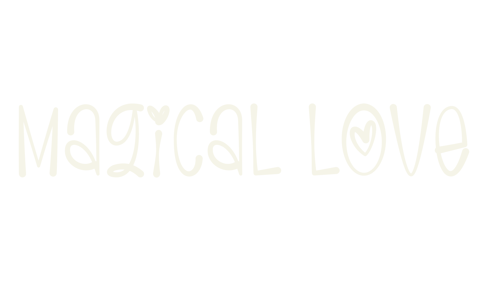 Magical Love, funky font preview