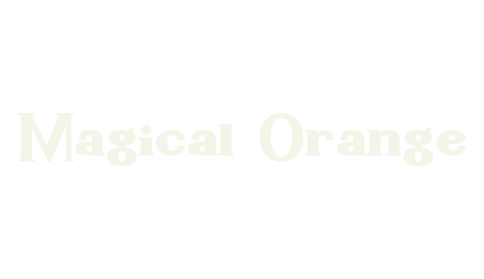 Magical Orange, bold font preview