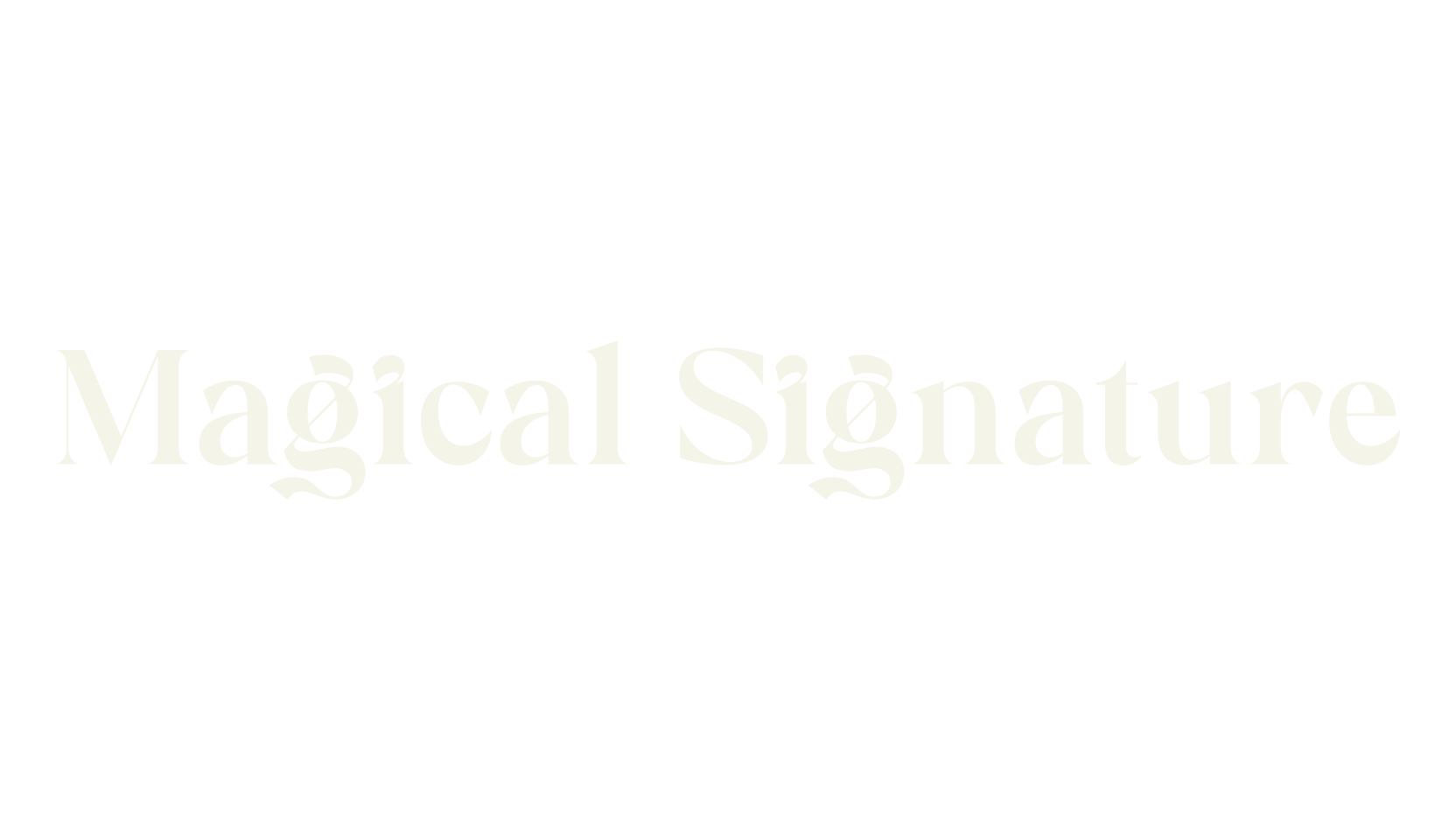Magical Signature, signature font preview