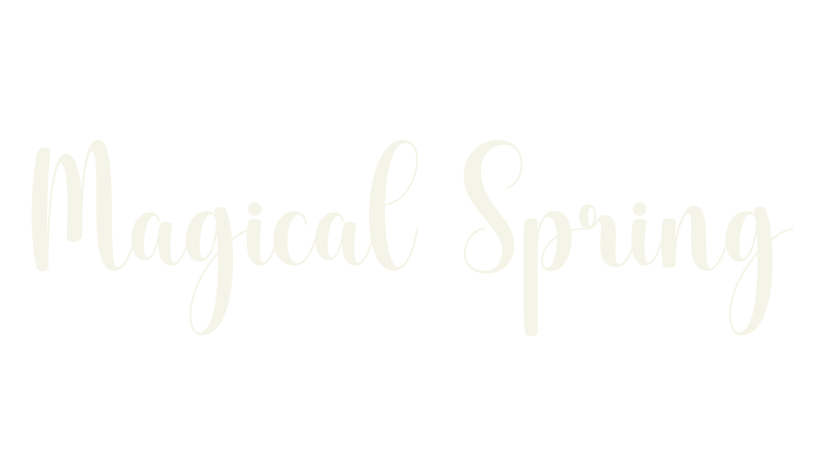 Magical Spring, script font preview