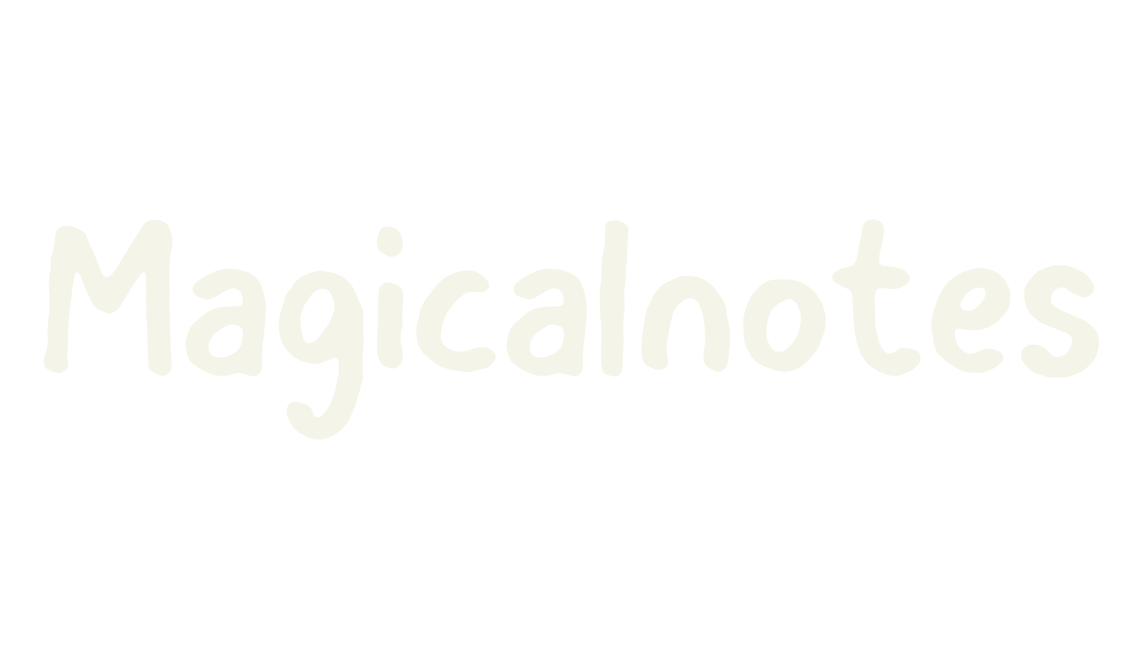 Magicalnotes, calligraphy font preview