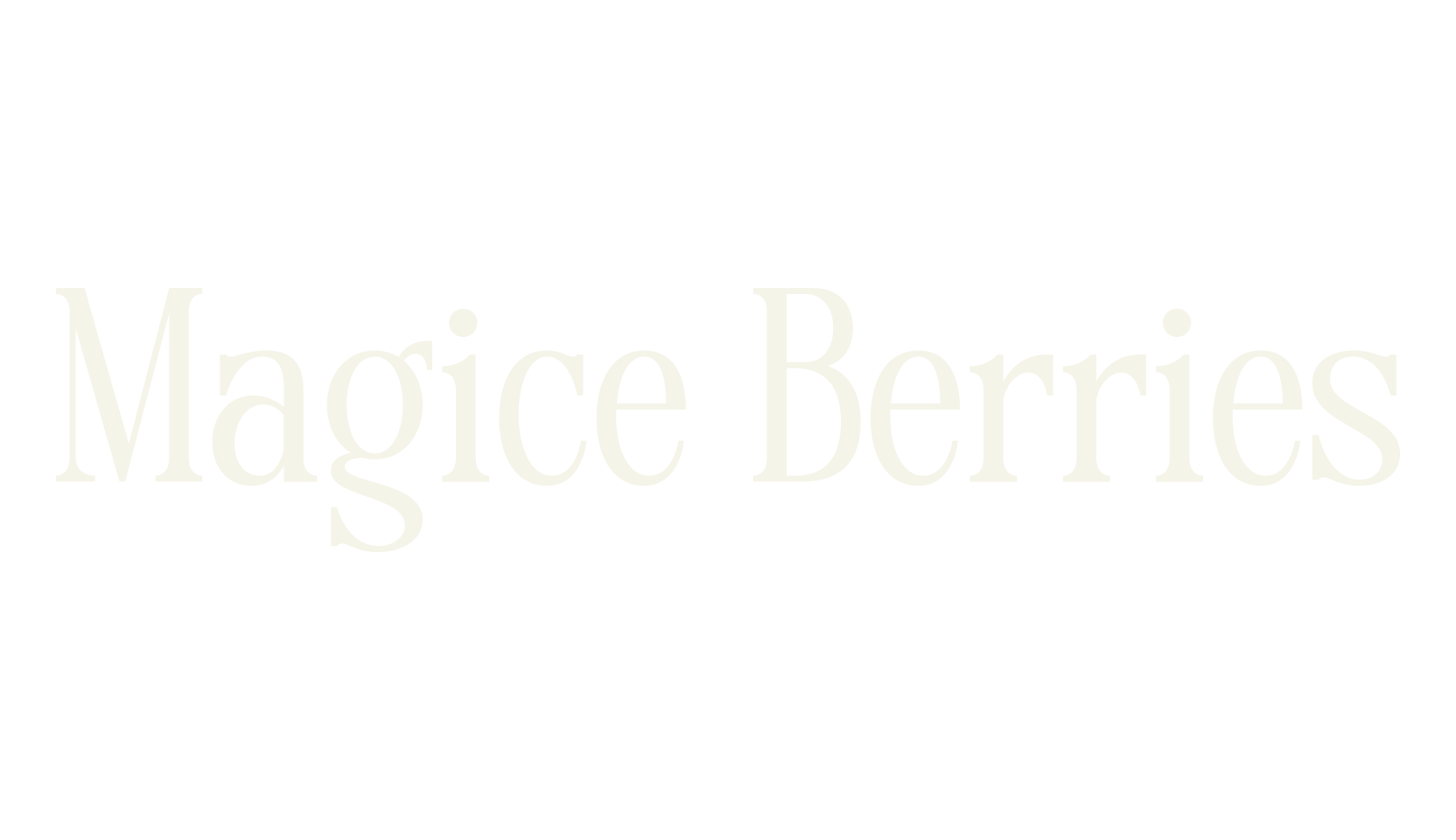 Magice Berries, modern font preview