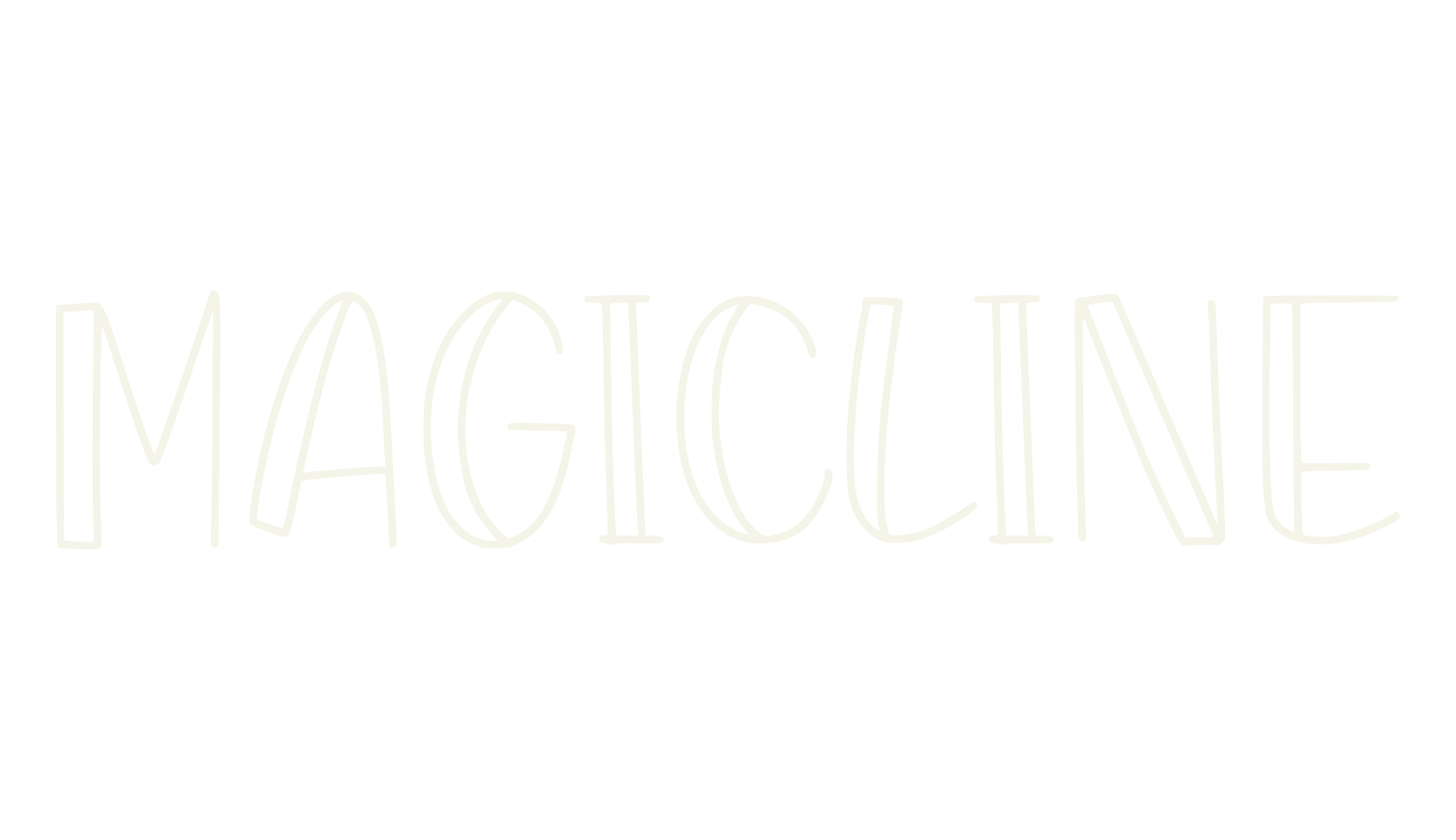 MAGICLINE, fashion sign font preview